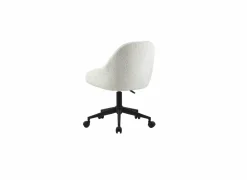 Bureaustoel Clover 56,5x61x87cm - stof - wit teddy