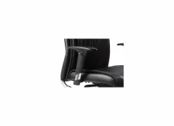 Bureaustoel Harley 66x66x120,5cm - lederlook - zwart