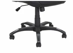 Bureaustoel Njet 68x74x115cm - lederlook - zwart