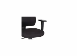 Bureaustoel Rubino 63x67,5x102cm - stof - zwart