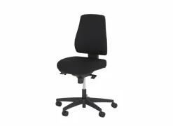 Bureaustoel Sigmund 47x49x107cm - stof - zwart