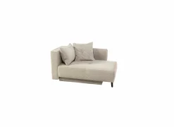 Chaise longue Rex Recamière  155x95x81cm - stof - lichtgrijs met bedfunctie