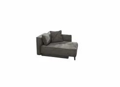 Chaise longue Rex Recamière  155x95x81cm - stof - grijs met bedfunctie