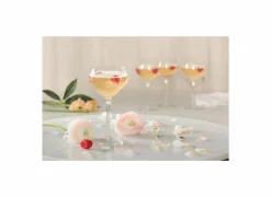 Champagneglas 32cl  - glas - transparant set van 4