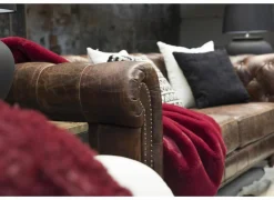 Chesterfield Stanley 2-zit - leder - bruin