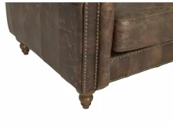 Chesterfield Stanley 2-zit - leder - bruin