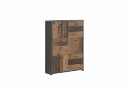 Commode Best Chest 77x30x113cm - decor - old wood & beton