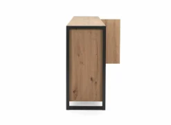 Commode Denver 160cm - decor - artisanale eik & anthraciet