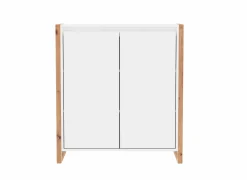 Commode Denver  80x88x40cm - decor - wit & artisanale eik