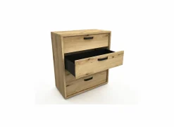 Commode Kato 90x45x101cm - melamine - etna eik