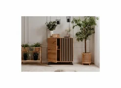 Commode Medan  80x40x85cm - melamine - artisanale eik