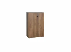 Commode Meradi 72x34x109cm - melamine - oslo walnut