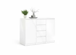 Commode Naia 121x50x91cm - decor - wit hoogglans