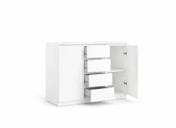 Commode Naia 121x50x91cm - decor - wit hoogglans