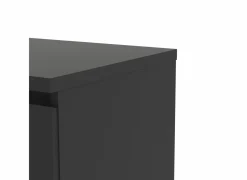 Commode Naia 80x40x101m - melamine - mat zwart