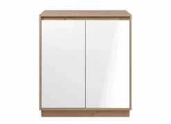 Commode Phoenix 79cm - decor - artisanale eik & wit