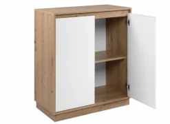 Commode Phoenix 79cm - decor - artisanale eik & wit