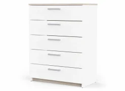 Commode Watson 80x41xH103cm - decor - kronberg eik & wit