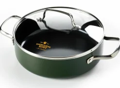 GreenPan Dagelijkse Kost stoofpan Ø24cm - aluminium - olijfgroen