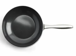 GreenPan Dagelijkse Kost wokpan Ø28cm - aluminium - olijfgroen