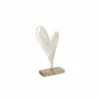 J line Deco Hart op voet H20cm - hout massief & aluminium - goud