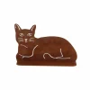 Deco Kat  H16,7cm - staal - roest