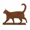 Deco Kat H31cm - staal - roest
