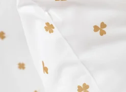 Dekbedovertrek Clover 200x200/220cm - percale - wit