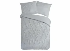 Dekbedovertrek Luxe 200x220cm - microvezel - zilver