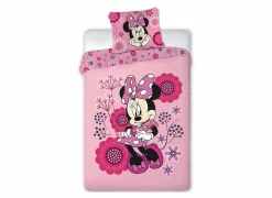 Dekbedovertrek Minnie 140x200cm - microvezel - roze