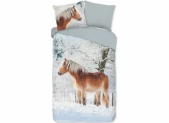 Dekbedovertrek Scarlet 140x220cm - flanel - blauw