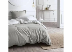 Dekbedovertrek TODAY Bicolore 220x240cm - katoen - craie & dune