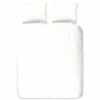 Dekbedovertrek Uni 200x220cm - flanel - wit
