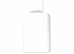 Dekbedovertrek 140x220cm - katoen - wit