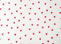 Dekbedovertrek 260x220/240cm - katoen - hearts red