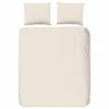 Dekbedovertrek 240x220cm - katoen - zand