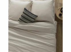 Dekbedovertrek 140x220cm - katoen - beige lin excl. kussenslopen