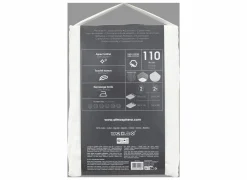 Dekbedovertrek 240x220cm - katoen - satijn wit