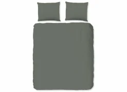 Dekbedovertrek 240x220cm - katoen - olijf