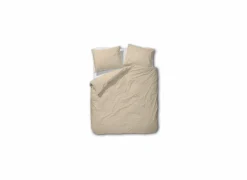 Dekbedovertrek 240x200/220cm - percale katoen - geel