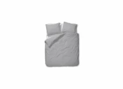 Dekbedovertrek 240x200/220cm - percale katoen - lichtgrijs