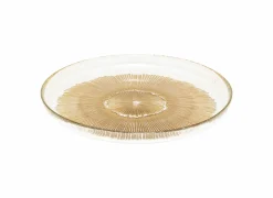 Dessertbord Celeste Ø20cm - glas - goud