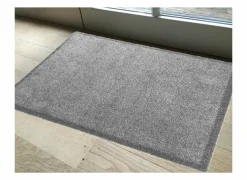 Deurmat Eco-clean 39x58cm - polyamide - lichtgrijs