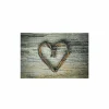 Deurmat Heart Twigs 50x75cm - polyestervezel  - beige
