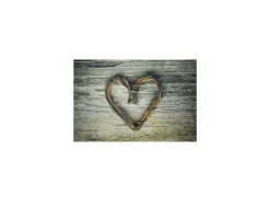 Deurmat Heart Twigs 50x75cm - polyestervezel  - beige