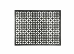 Deurmat Lizzy 48x62cm - vinyl - zwart