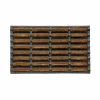 Deurmat Mudbuster 45x75cm - kokos - naturel & zwart