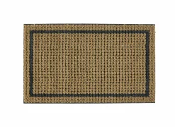 Deurmat Riviera Border 45x75cm - kokos - bruin