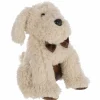 J line Deurstopper Hond 20x20x30cm - polyester - beige