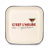 Dienblad C'est l'heure de l'apéro 30x30cm - kunststof - multicolor